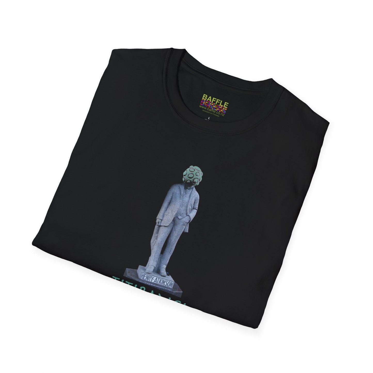 NEW - ON YOUR HEAD BE ART April 1st 2026, Titirangi, Auckland, New Zealand. Time and place Gildan 64000 Graphic Tee