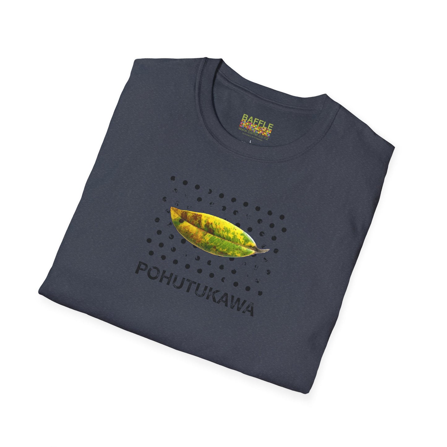 NEW - POHUTUKAWA LEAF - Gildan 64000 Graphic Tee