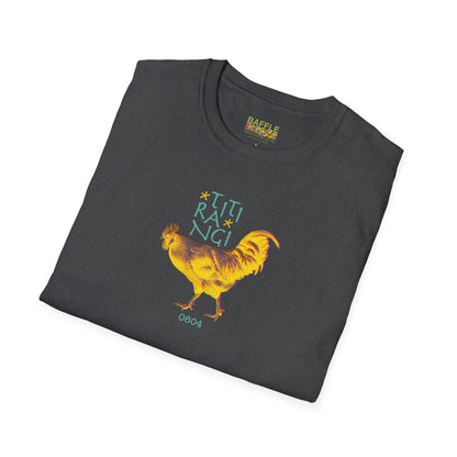 * NEW * TITIRANGI ROOSTER 0604 - Gildan 64000 Graphic Tee