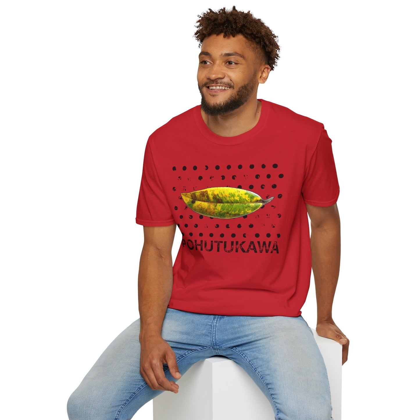 NEW - POHUTUKAWA LARGE LEAF - Gildan 64000 Graphic Tee