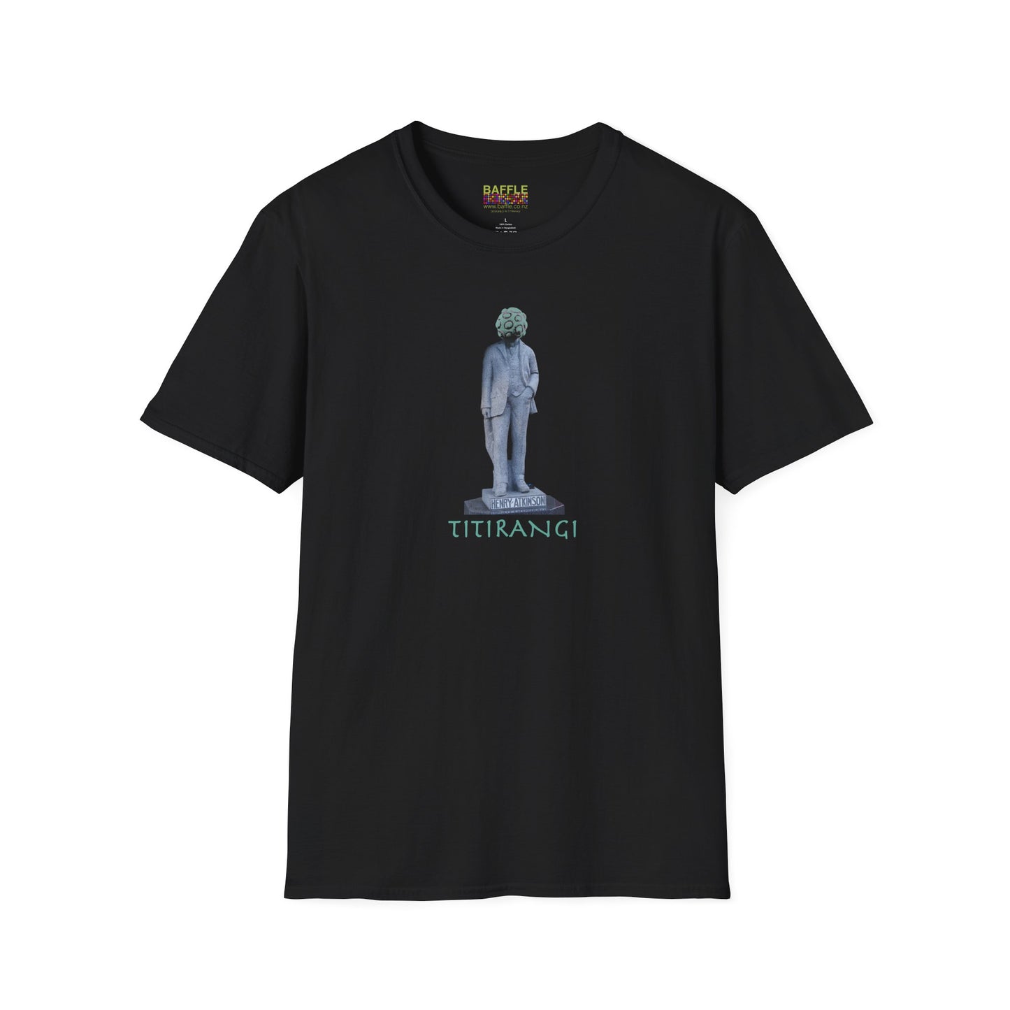 NEW - ON YOUR HEAD BE ART April 1st 2026, Titirangi, Auckland, New Zealand. Time and place Gildan 64000 Graphic Tee