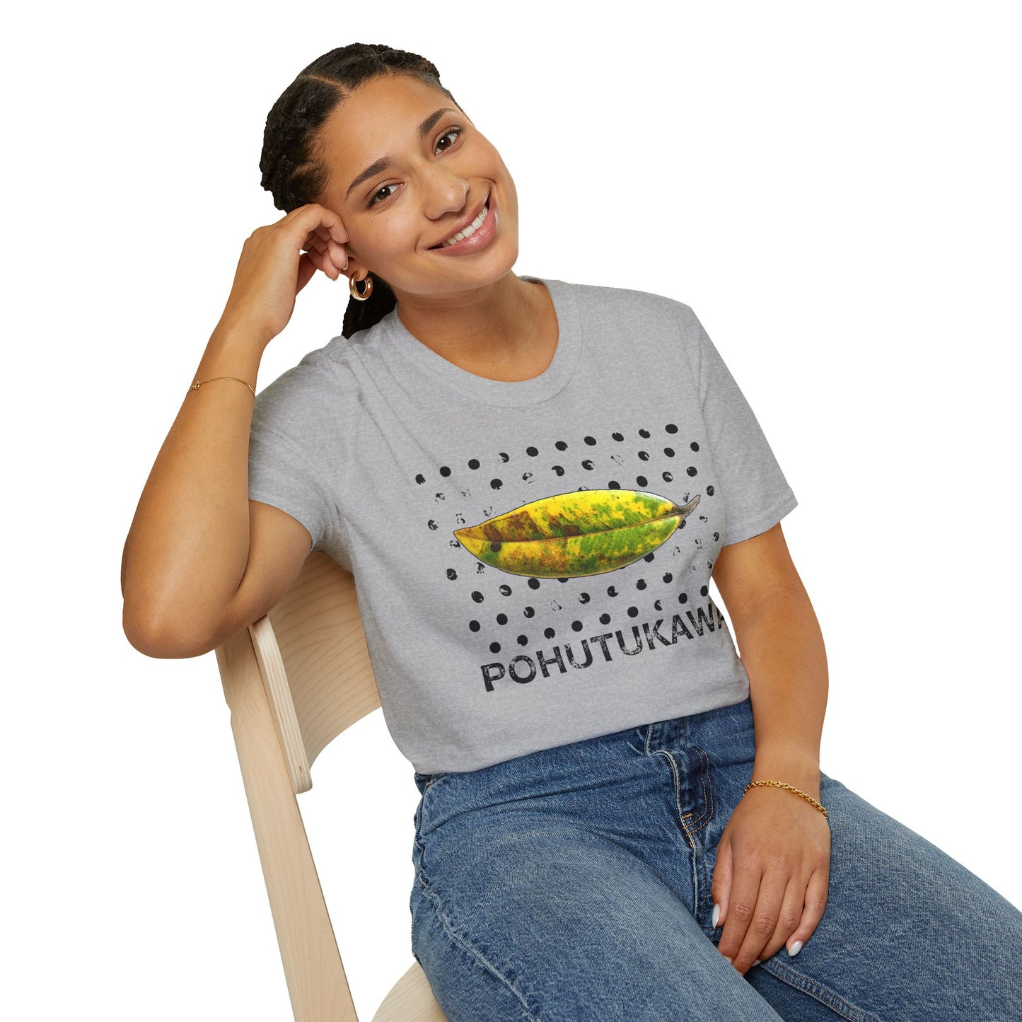 NEW - POHUTUKAWA LARGE LEAF - Gildan 64000 Graphic Tee