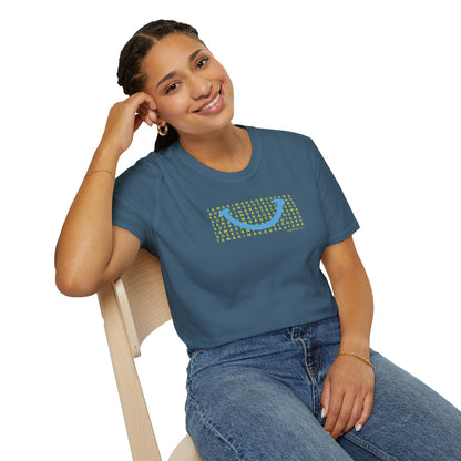 NEW - TAMAKI MAKAURAU / AUCKLAND SMILE LIGHT BLUE - Gildan 64000 Graphic Tee