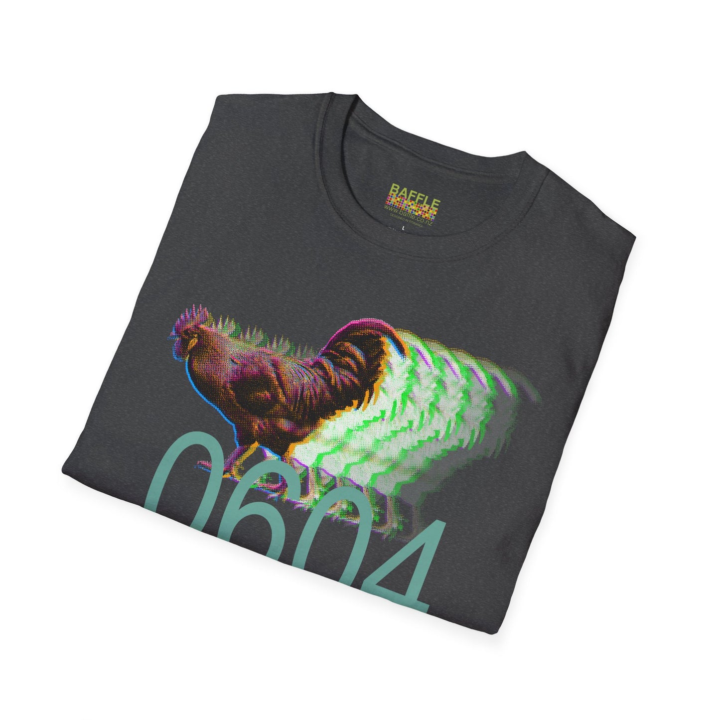 0604 FAST ROOSTER - BIG - Titirangi - Gildan 64000 Graphic Tee