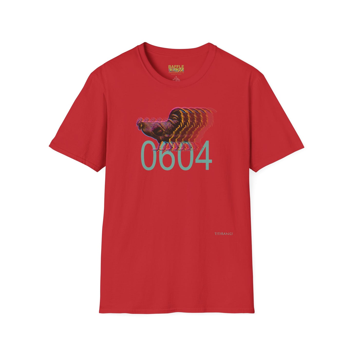 0604 FAST ROOSTER - Titirangi - MEDIUM quality - Gildan 64000 Graphic Tee