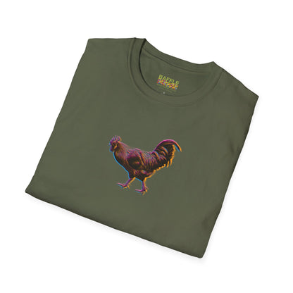 TITIRANGI ROOSTER HALF TONE BLUR - DARK - Gildan 64000 Graphic Tee
