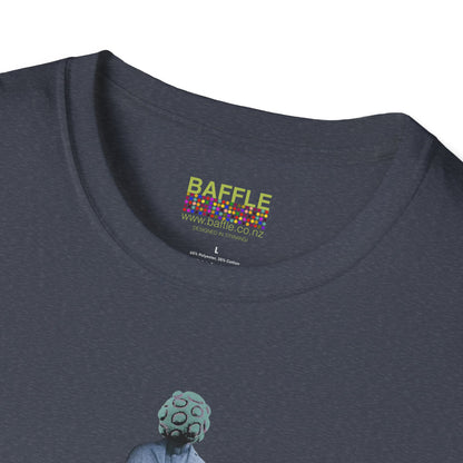 NEW - ON YOUR HEAD BE ART April 1st 2026, Titirangi, Auckland, New Zealand. Time and place Gildan 64000 Graphic Tee