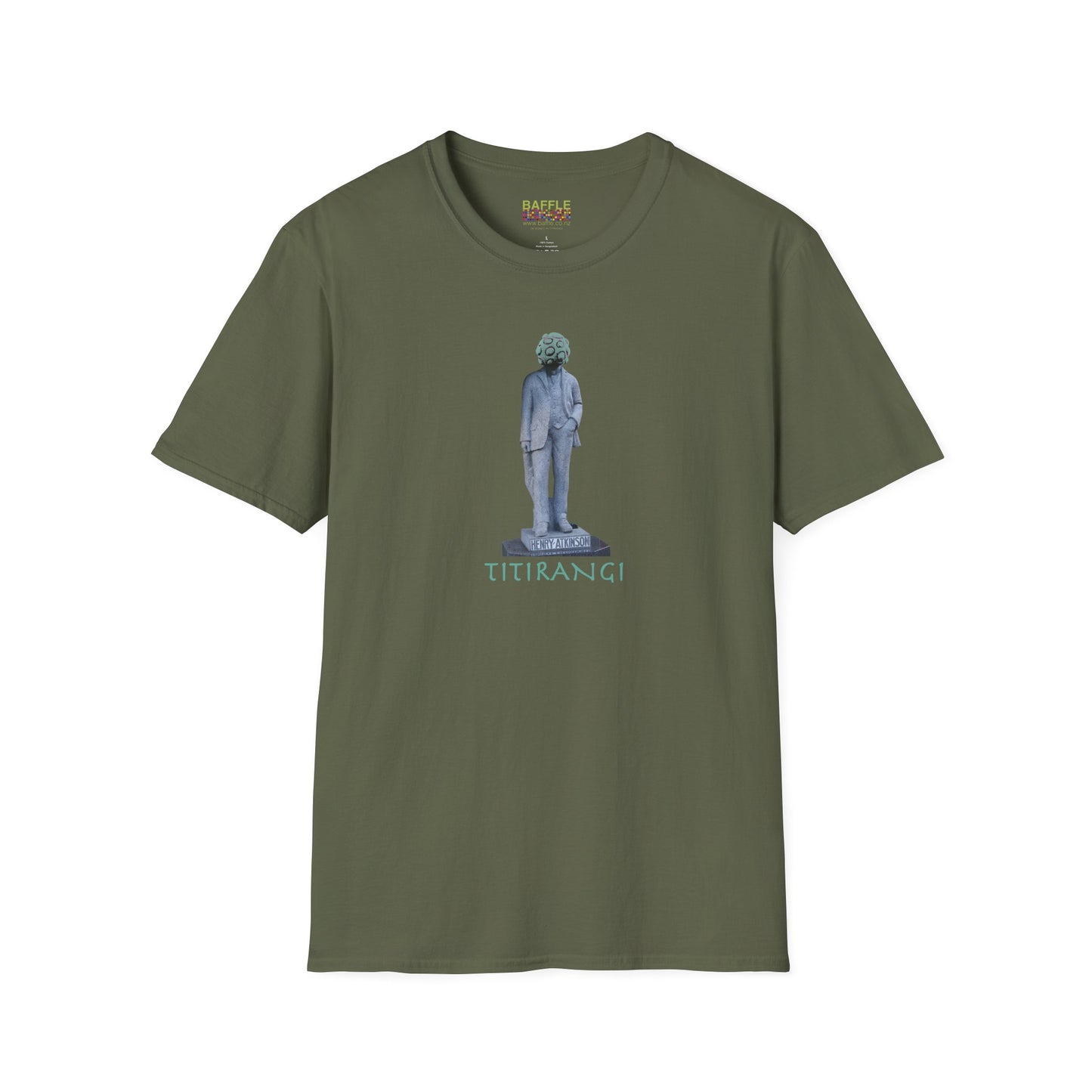 NEW - ON YOUR HEAD BE ART April 1st 2026, Titirangi, Auckland, New Zealand. Time and place Gildan 64000 Graphic Tee