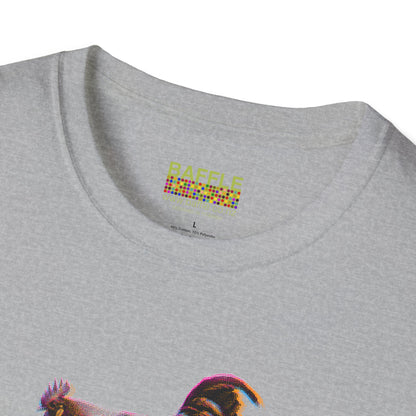 TITIRANGI ROOSTER HALF TONE BLUR - DARK - Gildan 64000 Graphic Tee