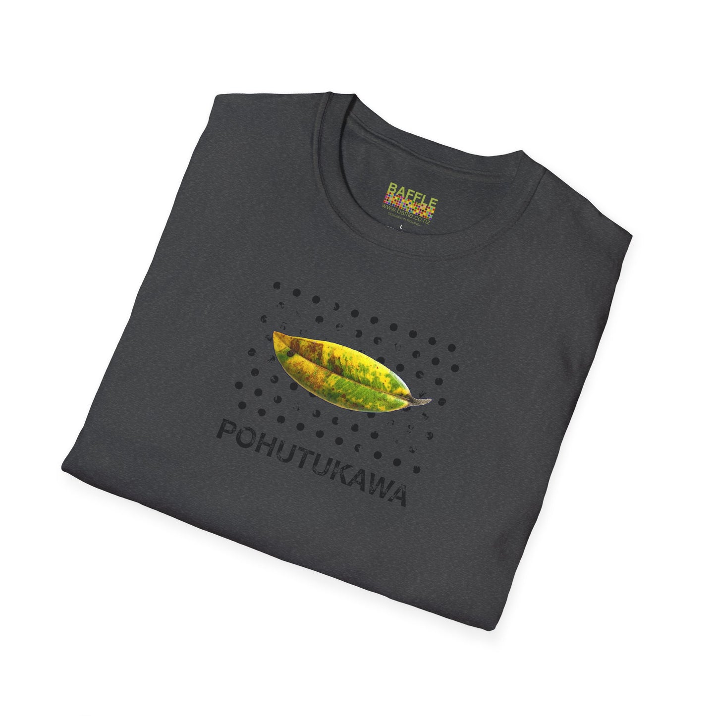 NEW - POHUTUKAWA LEAF - Gildan 64000 Graphic Tee