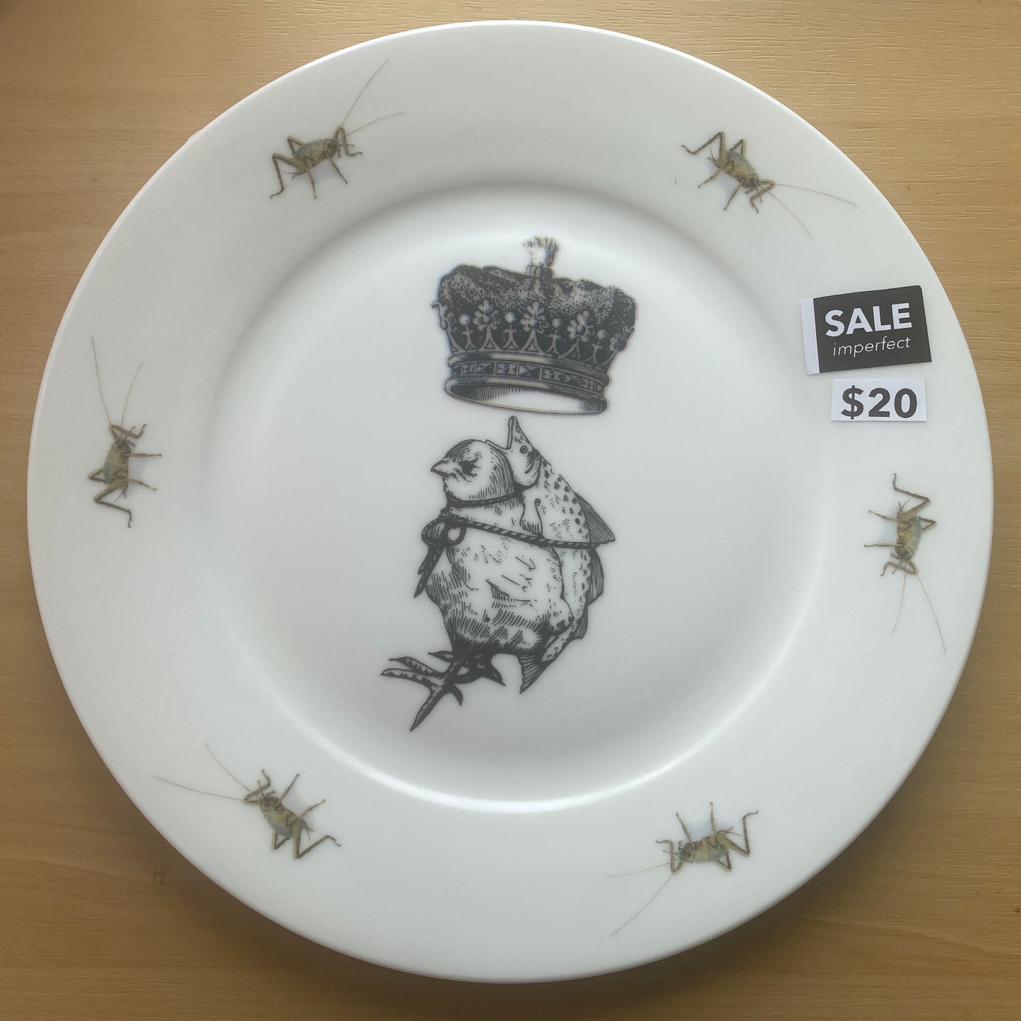 SALE ITEM - Imperfect design - side plate - 20 cm - Bone China 2