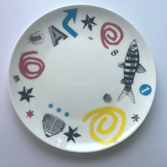 Manic Montage - small side plate - 16 cm - Bone China 5