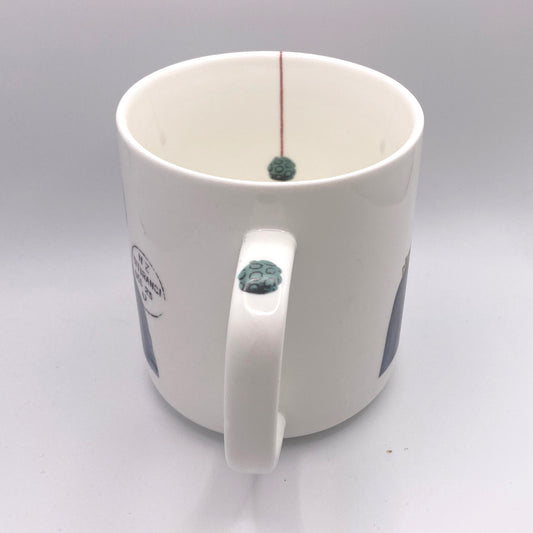 A Shoulder To Stand On. Large 460ml mug. Porcelain