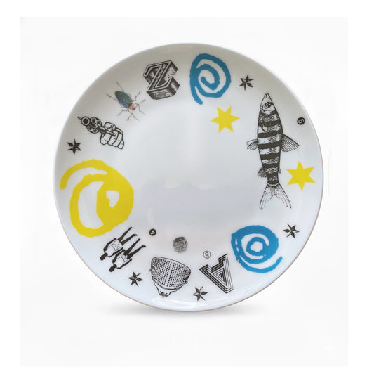 Manic Montage - small side plate - 16 cm - Bone China