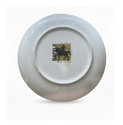 The Huia Rode... - 16 cm small side plate -   Stamped Titirangi  - Bone China