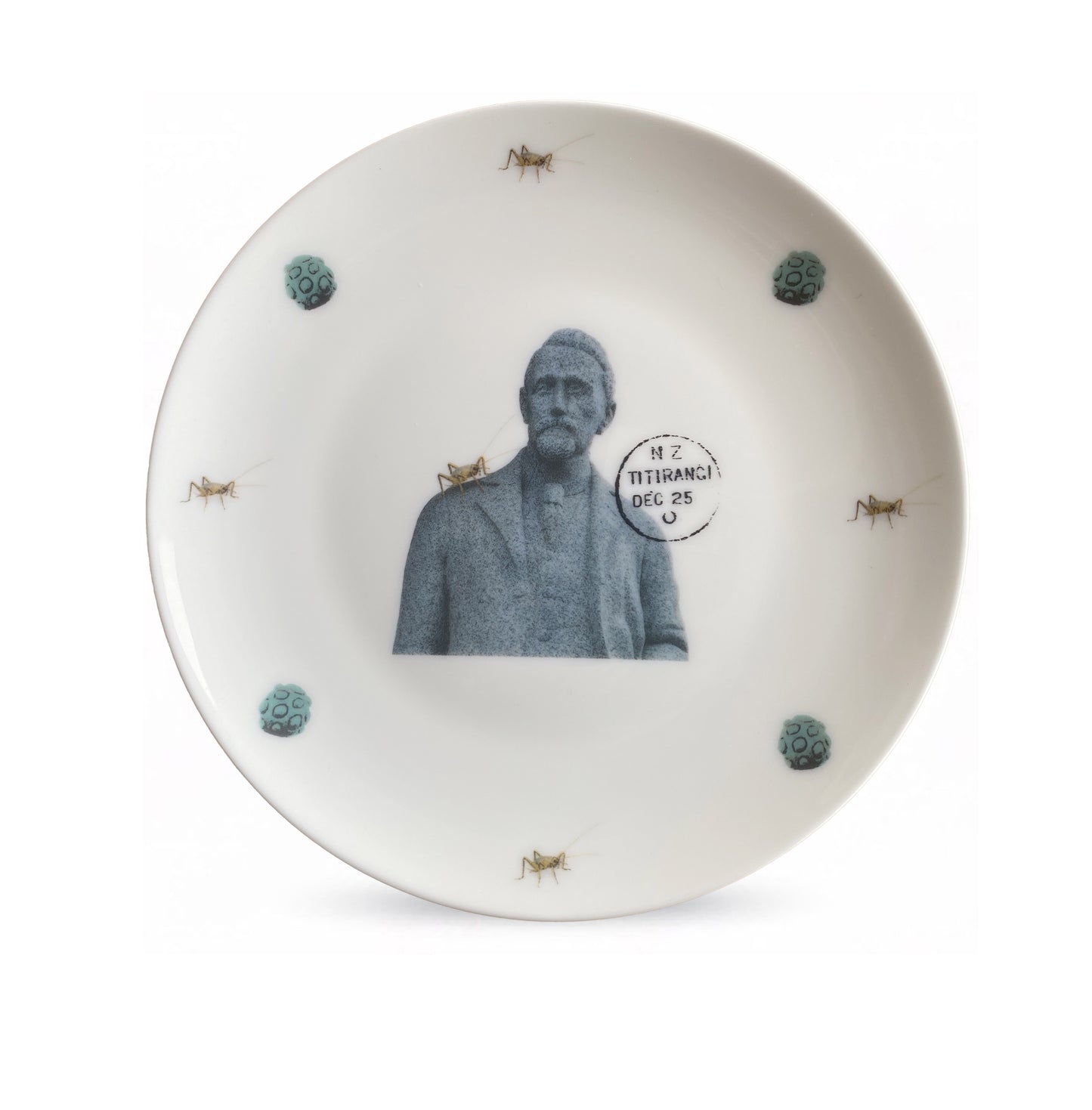 A Shoulder To Stand On 16 cm small side plate - Stamped Titirangi - Bone China